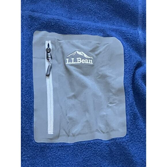 LL Bean Sweatshirt Men's M Slightly Fitted Lightweight Fleece Blue Gorpcore - Picture 3 of 5